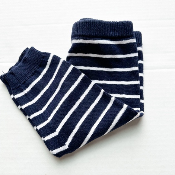 Janie and Jack Striped Sweater Jogger In Navy - Picture 6 of 12